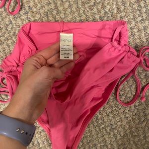 L SPACE Pink bikini